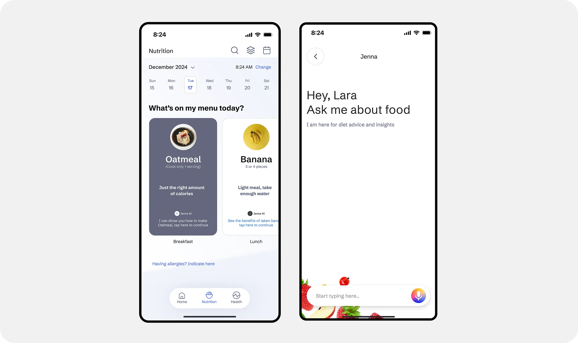 ‘Redacted’ food planner and calorie tracking mobile application showcase